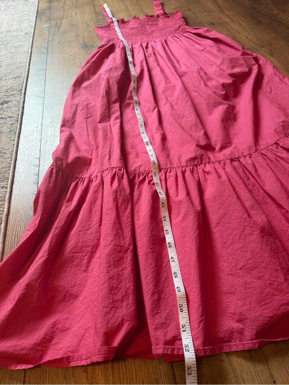 Hill House Home The Ellie Smocked Tiered Nap Dress - Bright Pink size XL - Picture 8 of 9